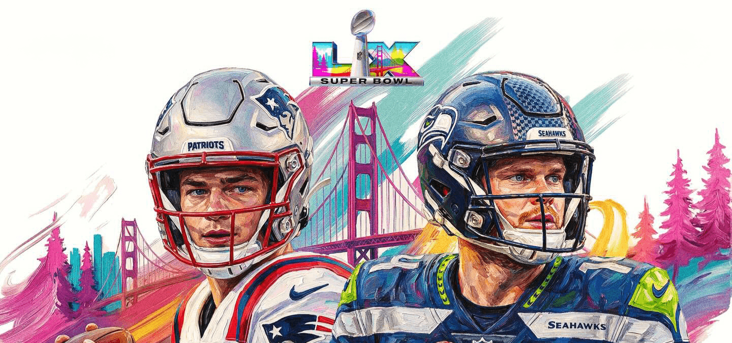 Super Bowl LX. New England Patriots vs Seattle Seahawks