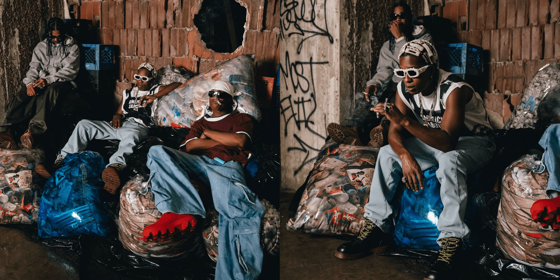 A$AP Rockys nya soffa är en hög med sopor