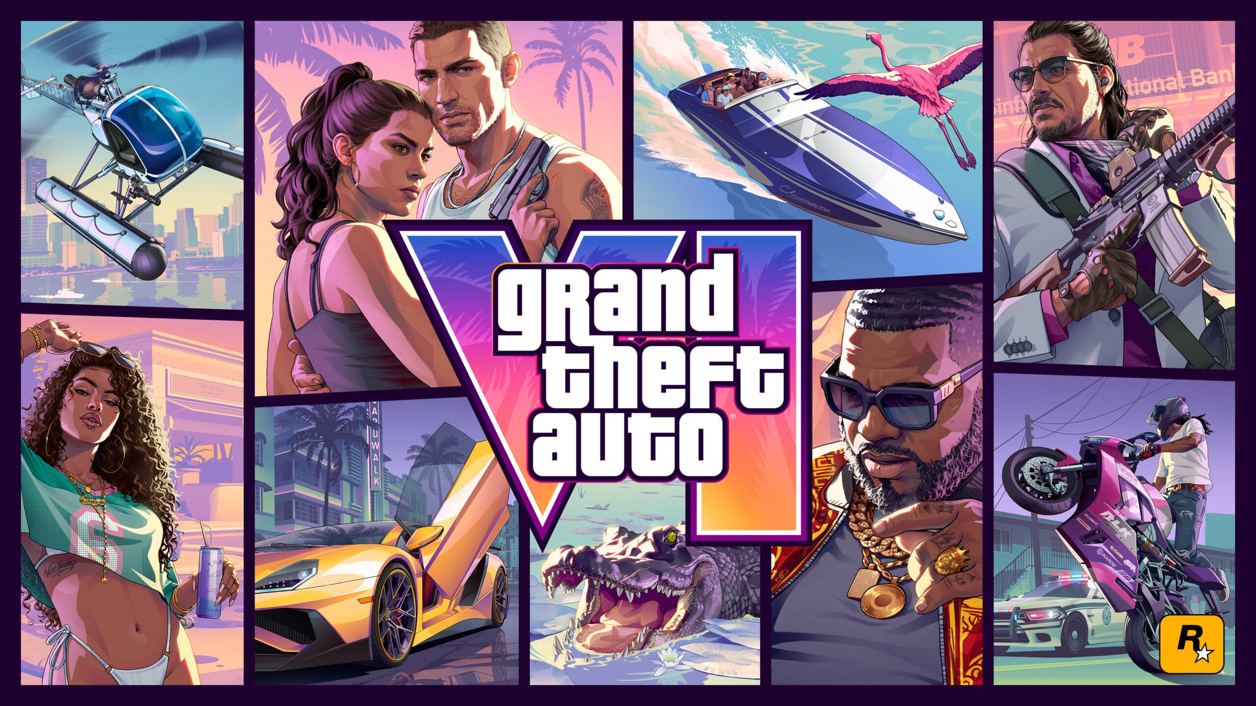 Officiella omslaget till Grand Theft Auto VI
