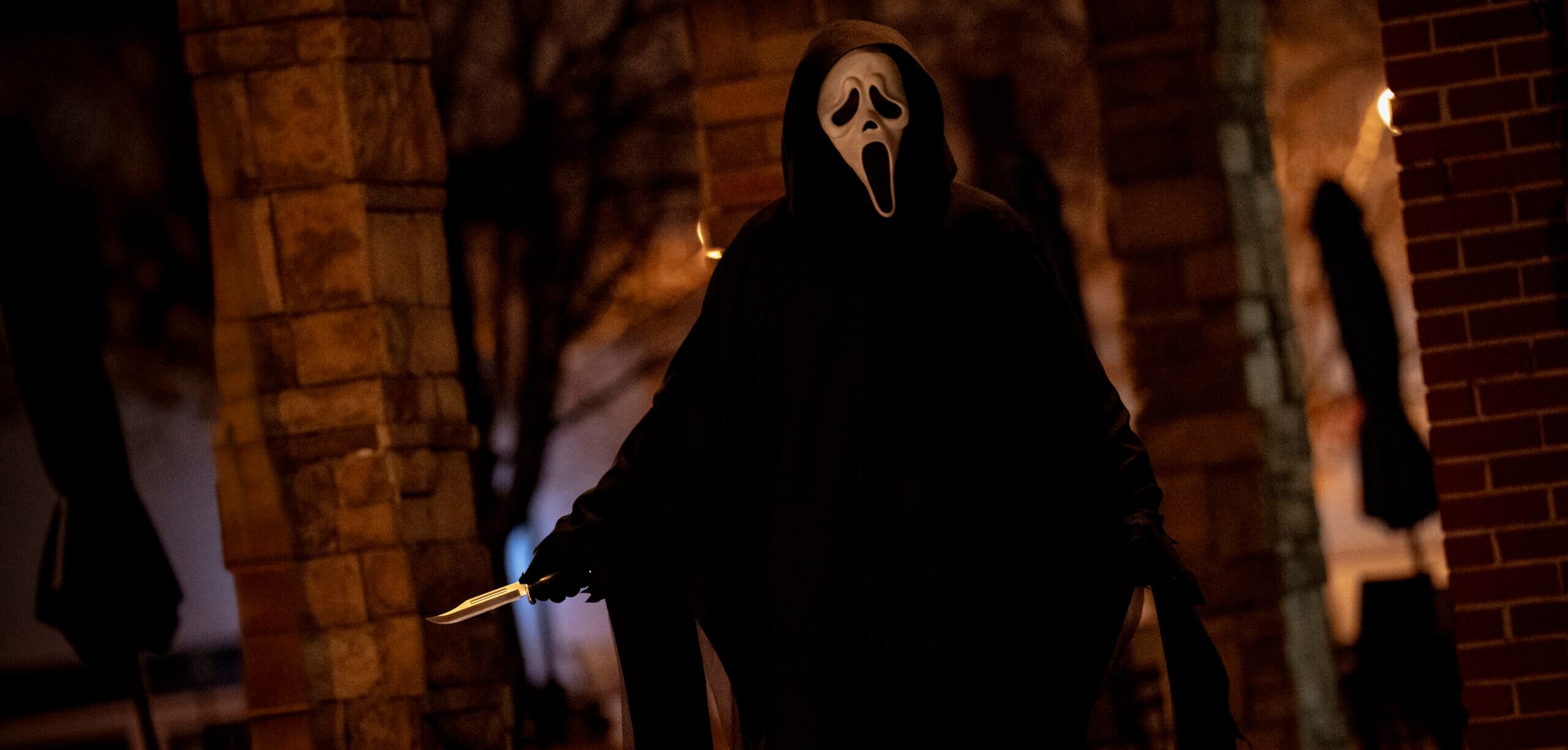 Ghostface in Paramount Pictures and Spyglass Media Group's "Scream 7." Ghost Face is a Registered Trademark of Fun World Div., Easter Unlimited, Inc. ©1999. All Rights Reserved.