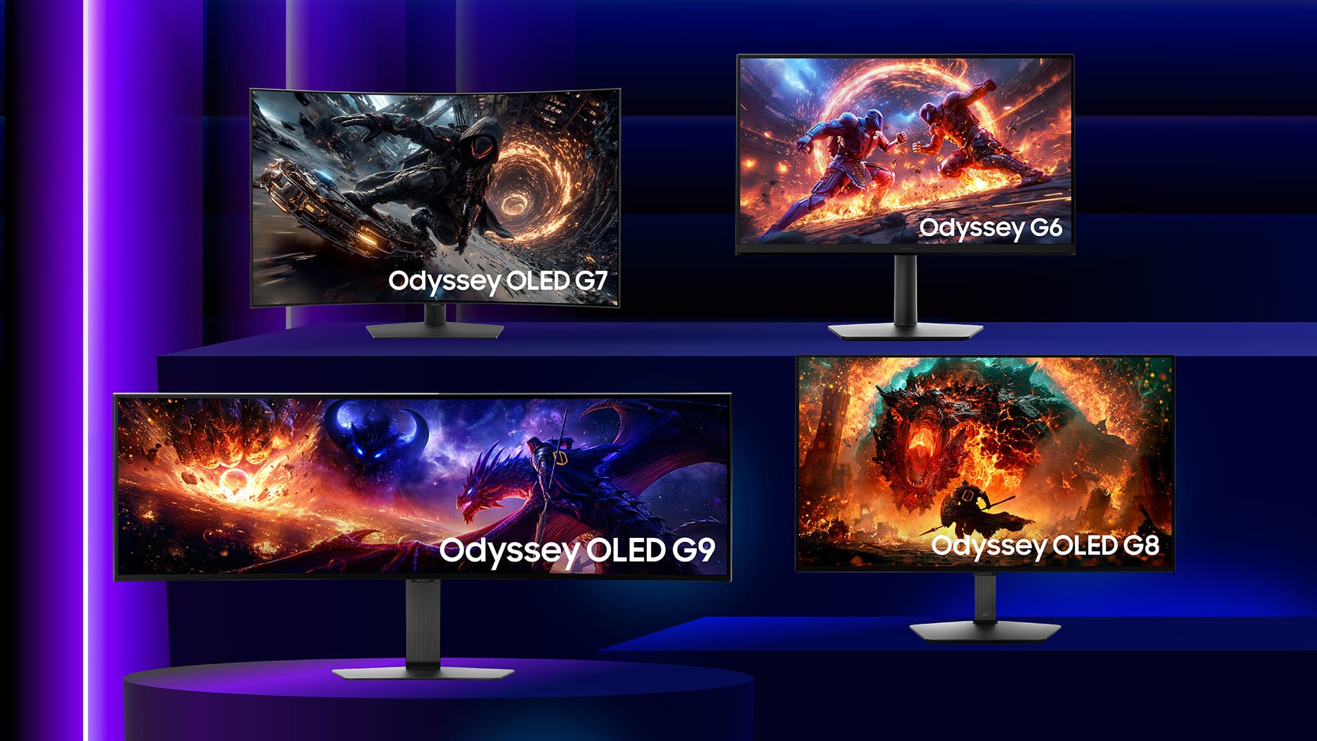 Samsung Odyssey 2027 – nya gamingskärmar med upp till 1 100 Hz.