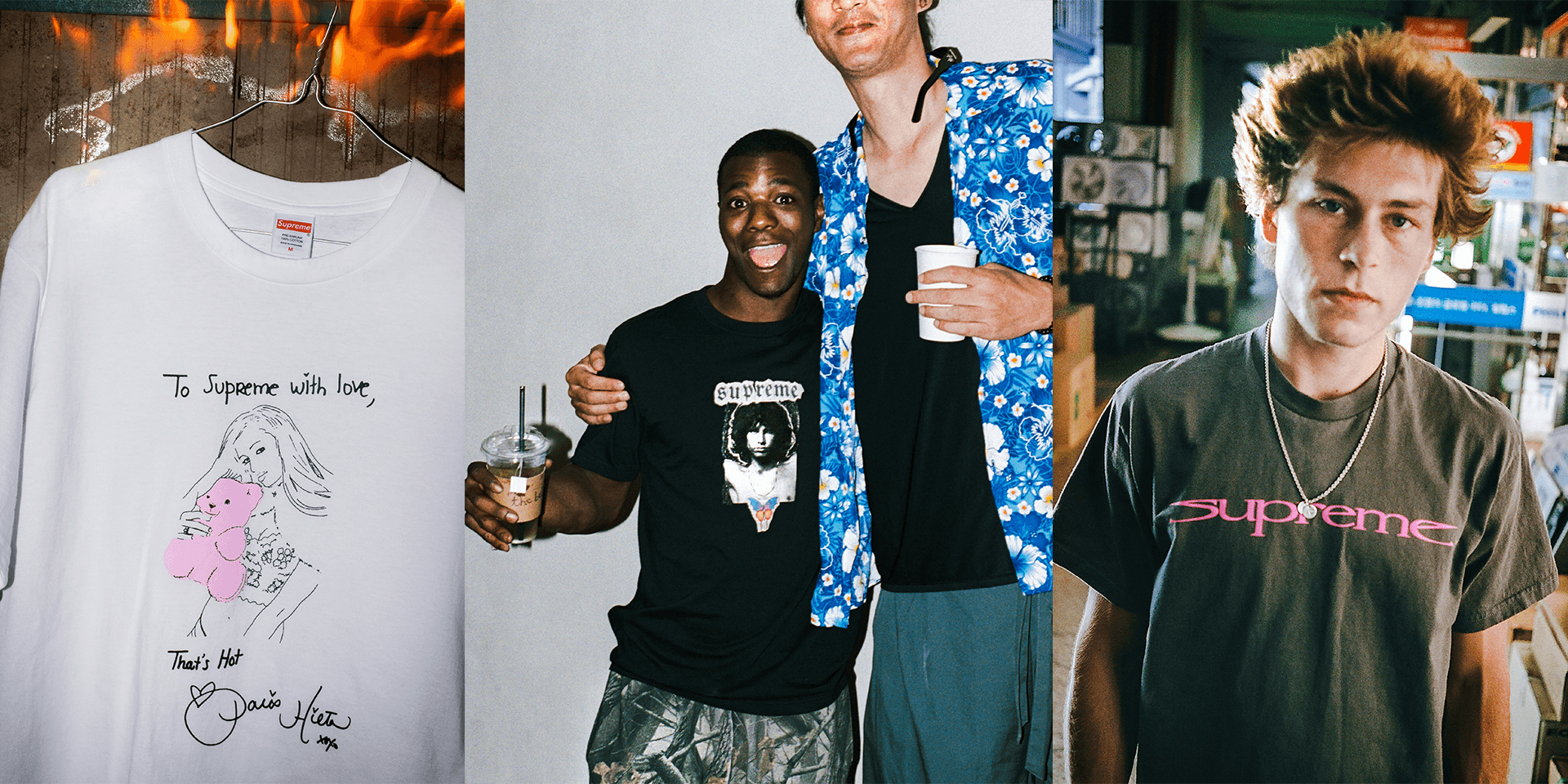 Supreme släpper sju nya t-shirts för Fall 2026