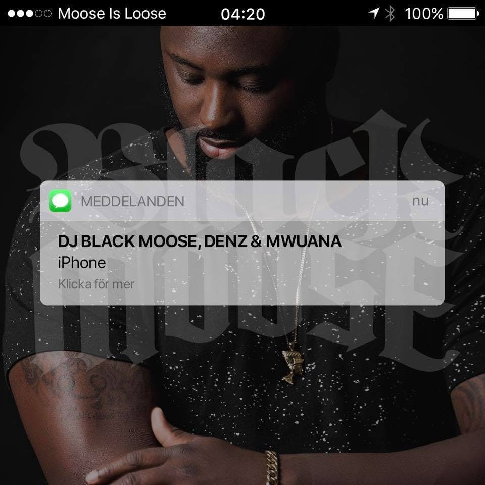 Dj Black Moose iphone singel video mwuana denz