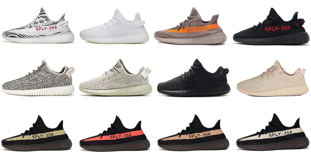 all released adidas yeezy boost to date