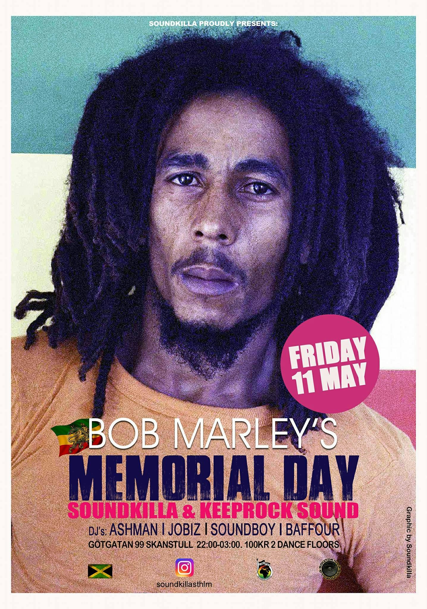 Bob Marley, Soundkilla, Stockholm, Event, Götgatan 