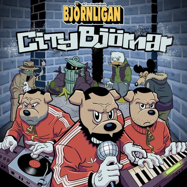 Omslagsbild på Akis nya album Citybjörnar