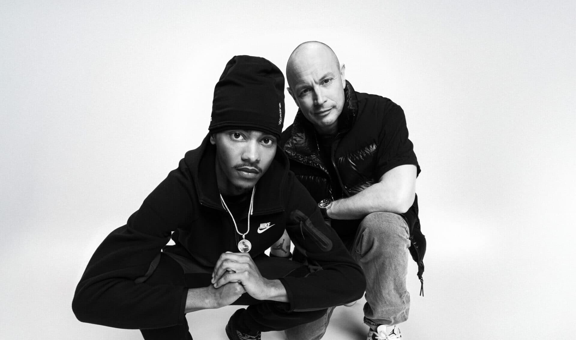 Pressbild på Petter och B.Baby inför deras nya singel "Röntgen"