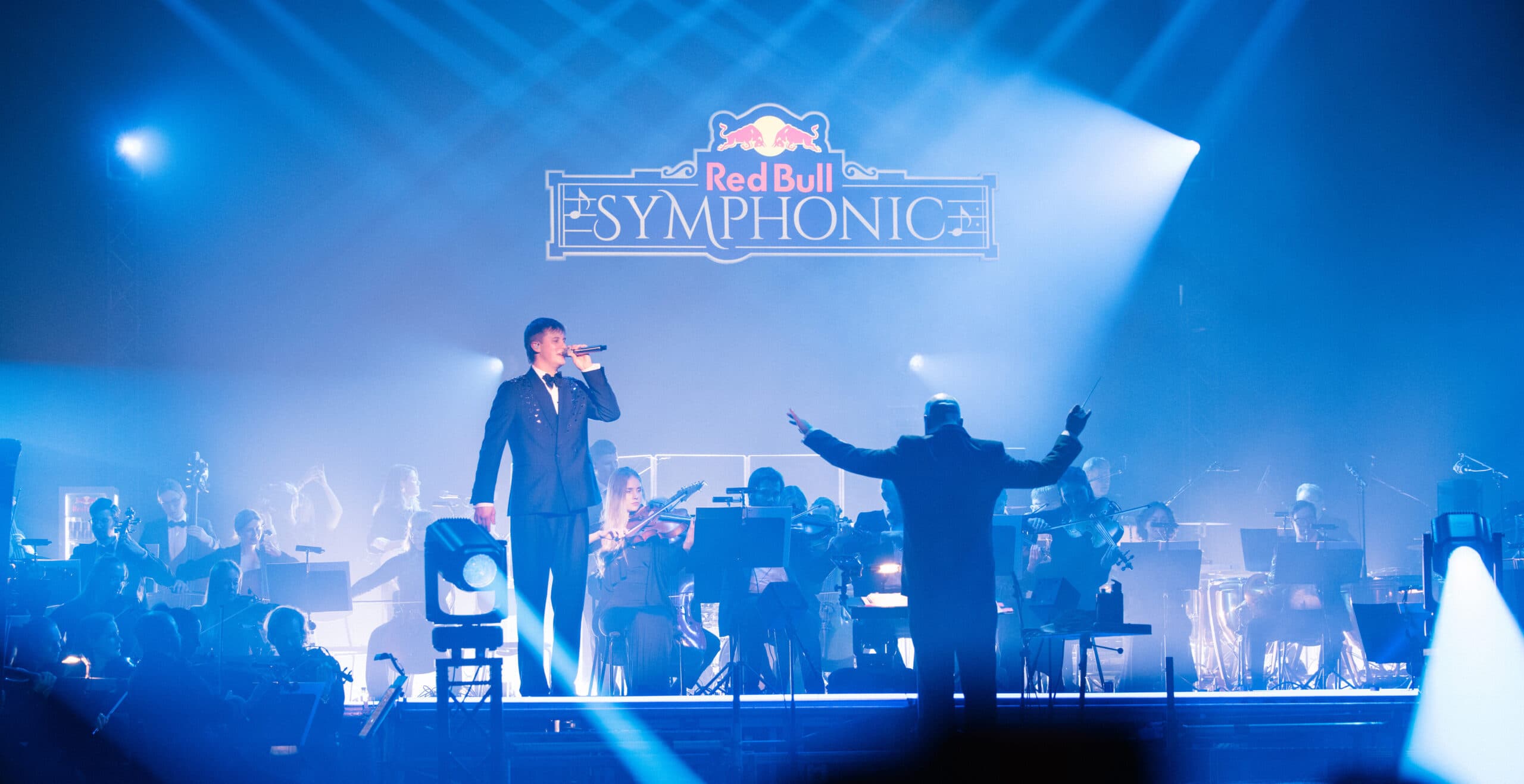 Victor Leksell performs at the Red Bull Symphonic in Stockholm, Sweden in April 10 2025 // SI202504110070 // RBMN / Red Bull Symphonic / 2025 / Stockholm, Sweden // Noah Agemo