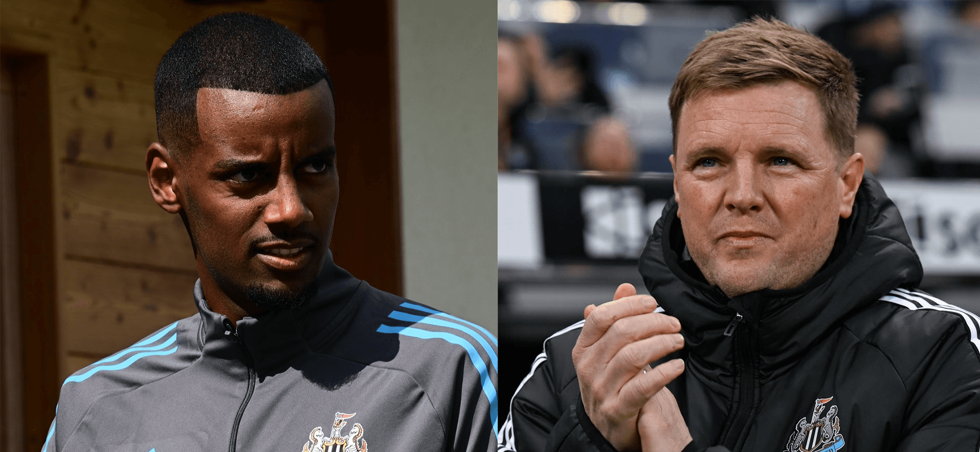 Alexander Isak och Eddie Howe