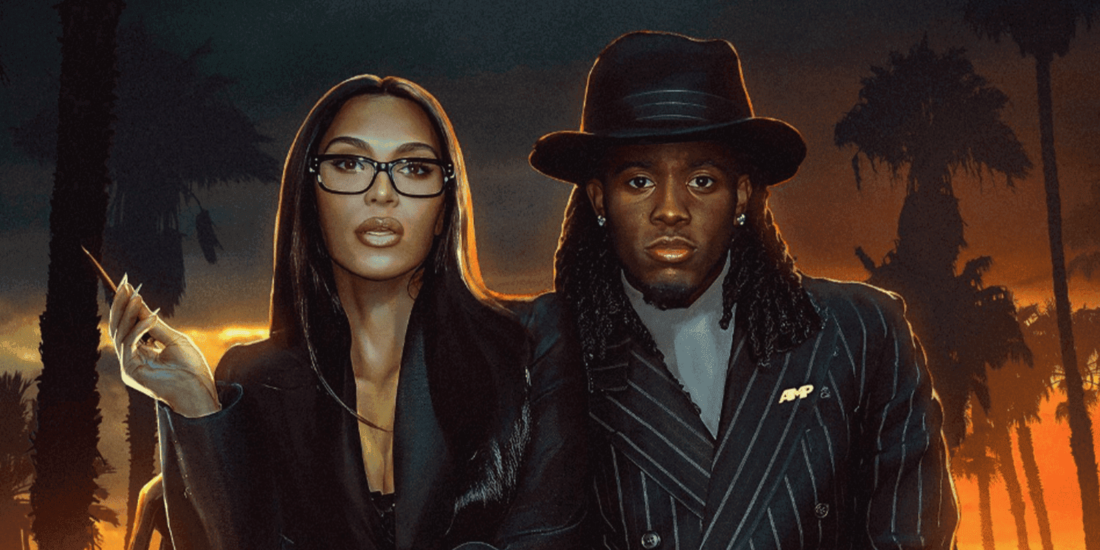 Kai Cenat och Kim Kardashian för Mafiathon 3