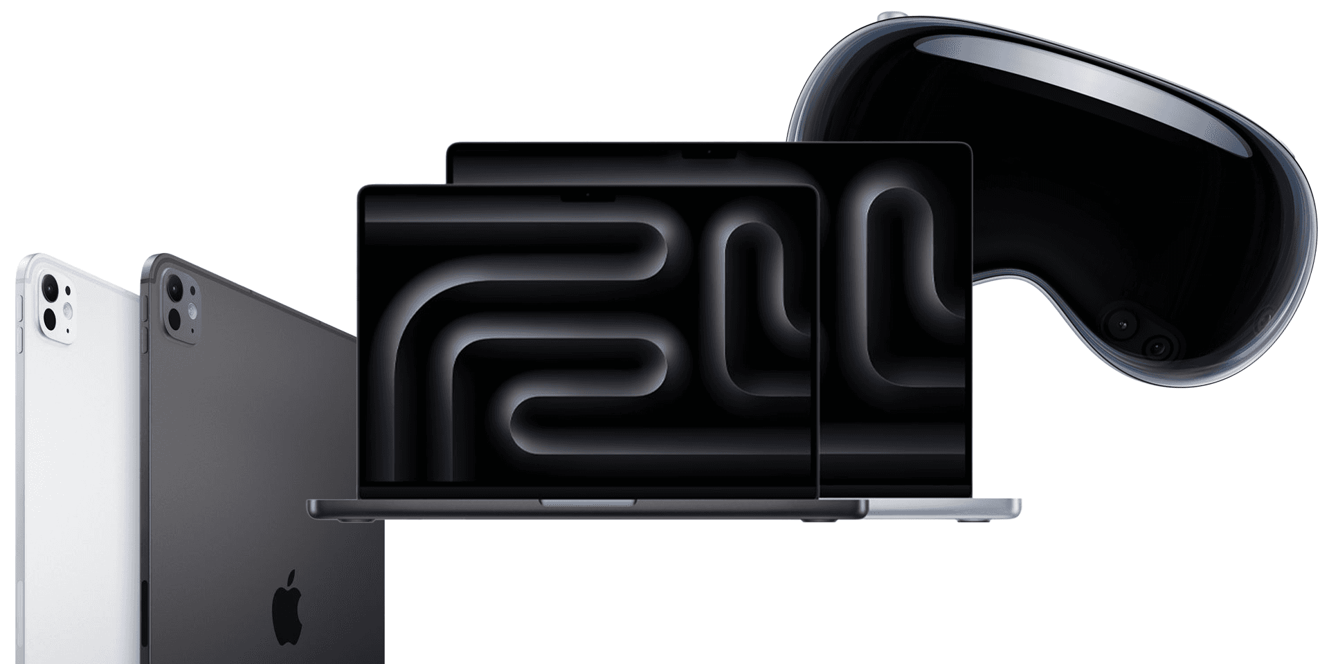 Apple produkter: MacBook Pro, Vision Pro och iPad Pro