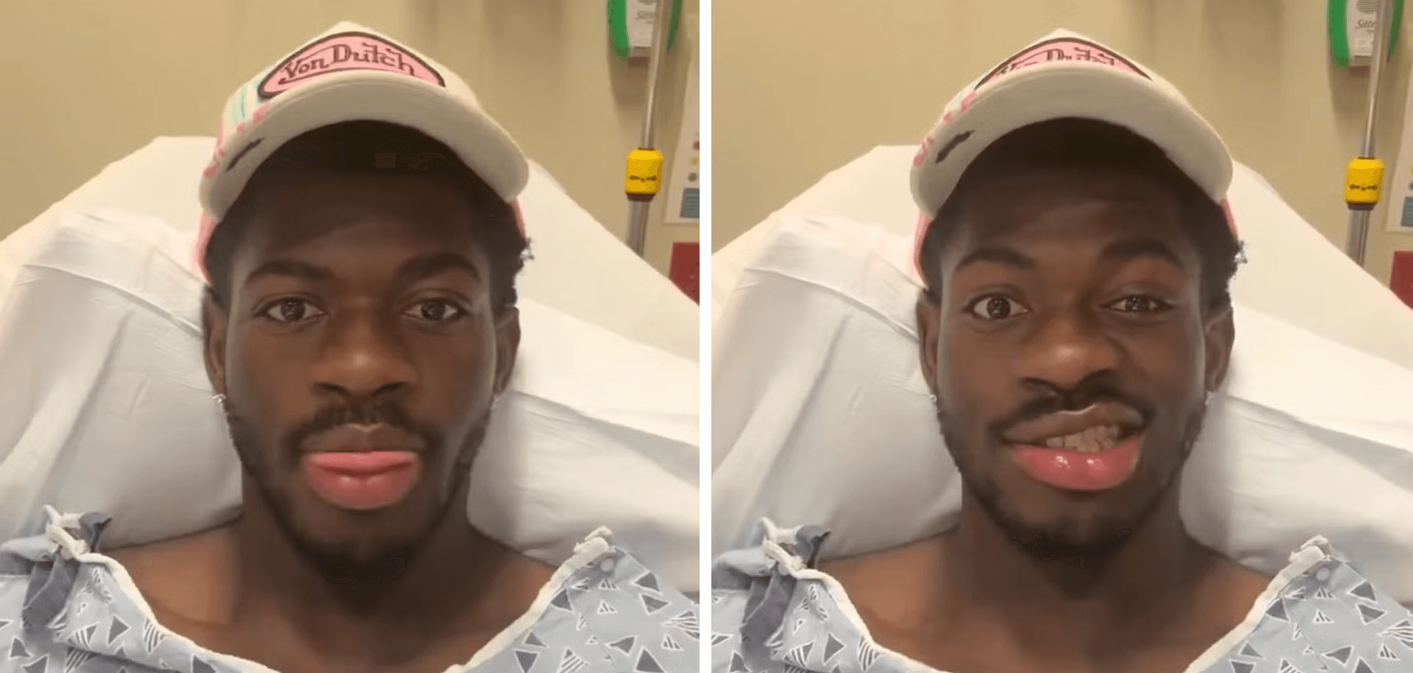 bilder på Lil Nas X i sjukhuset