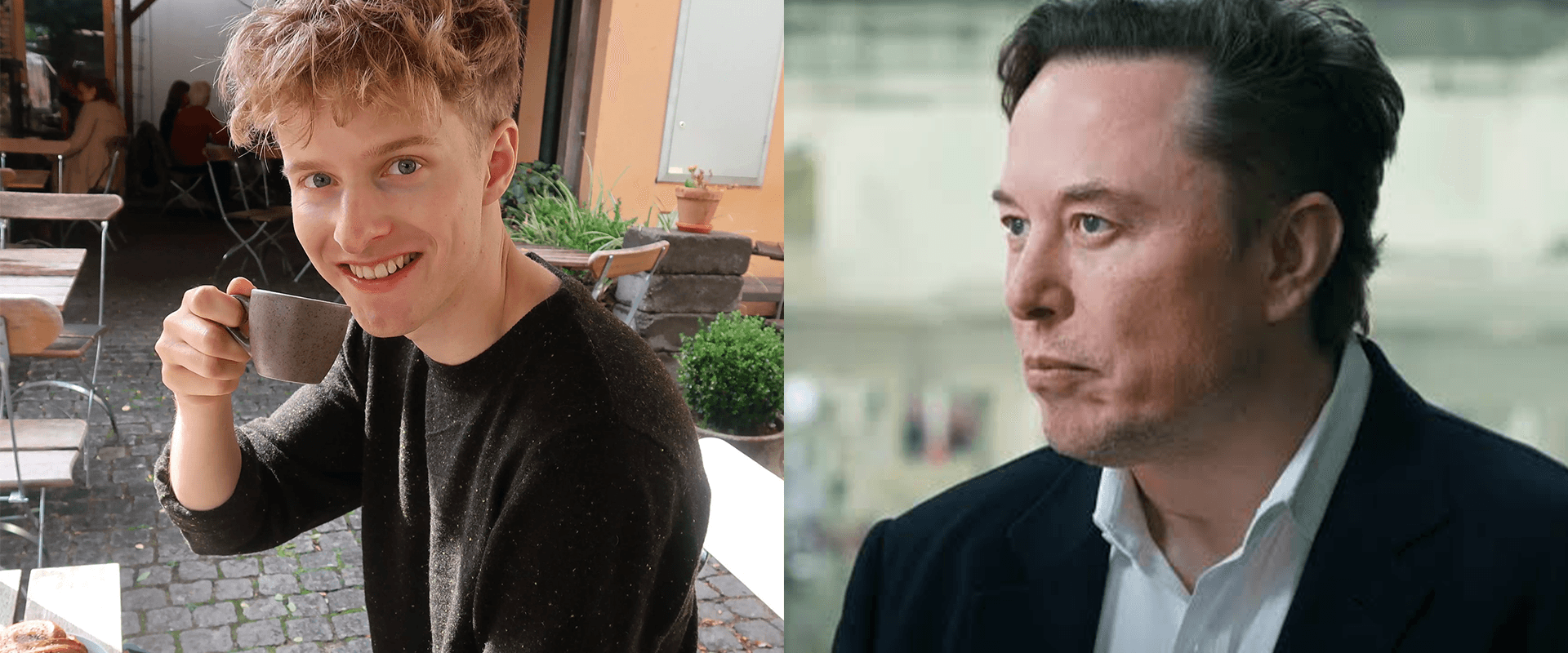 Arvid Lunnemark och Elon Musk