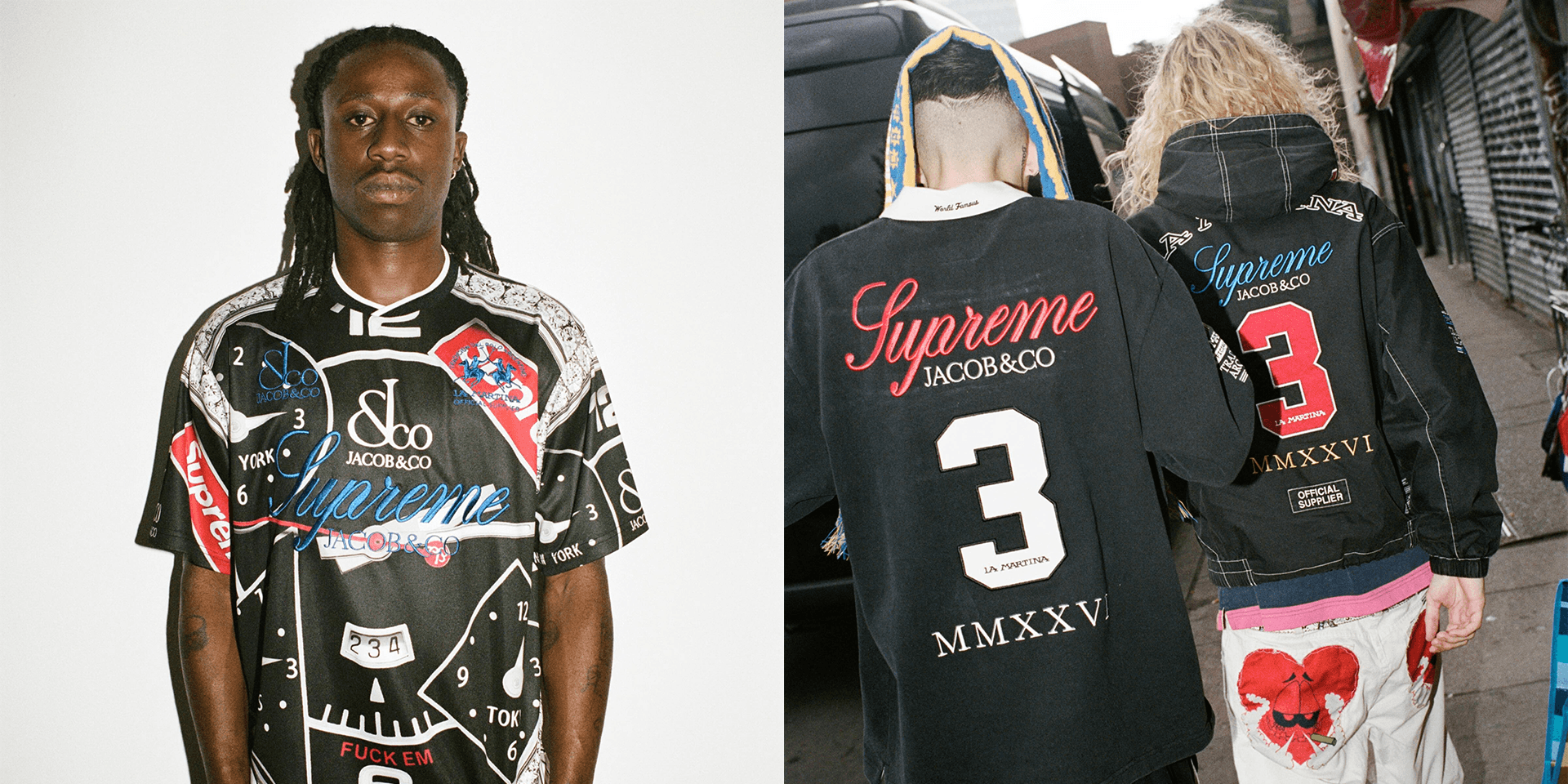 Supreme, La Martina, Jacob & Co.