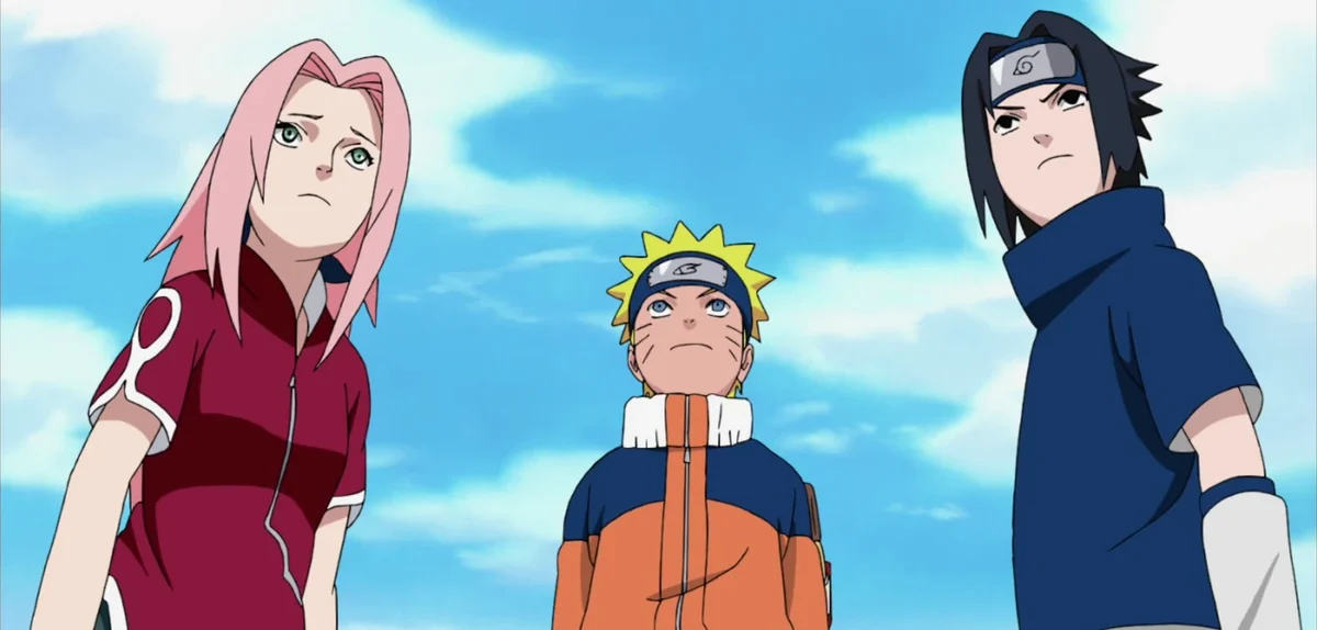 Naruto, Sasuke och Sakura