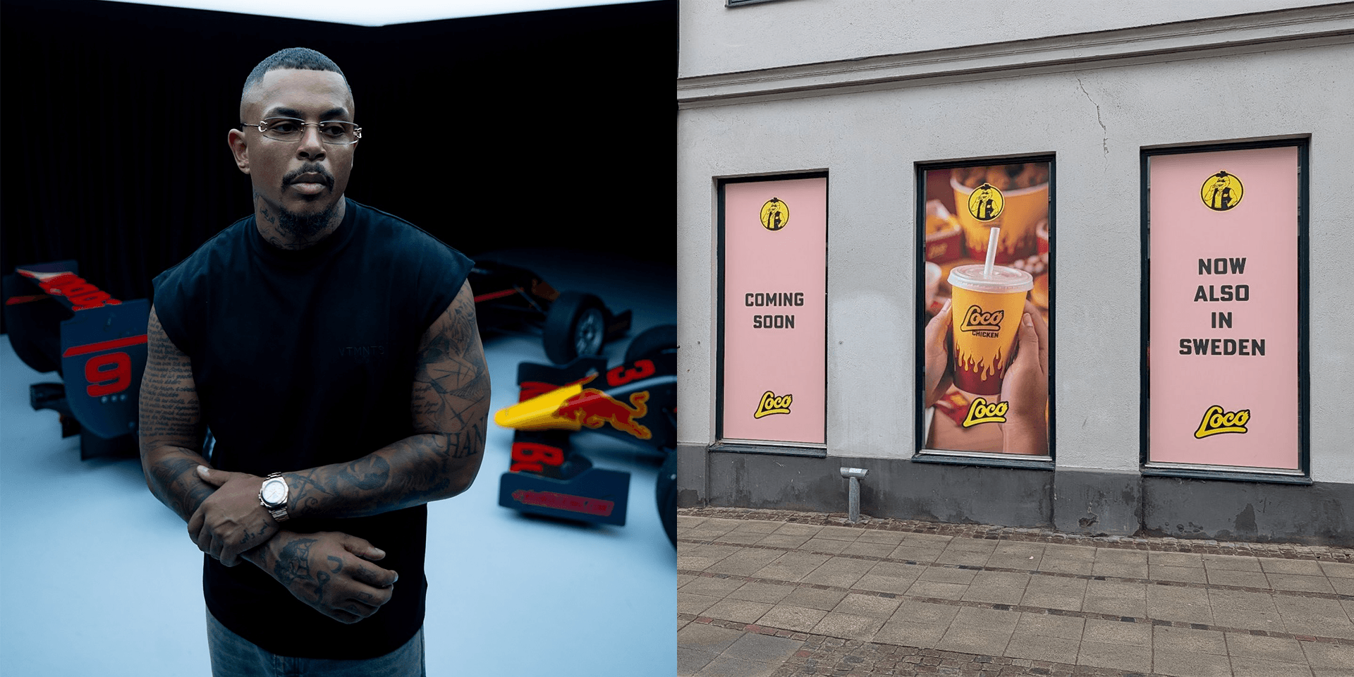 Tyska rapparen Luciano öppnar sin snabbmatskedja Loco Chicken i Sverige