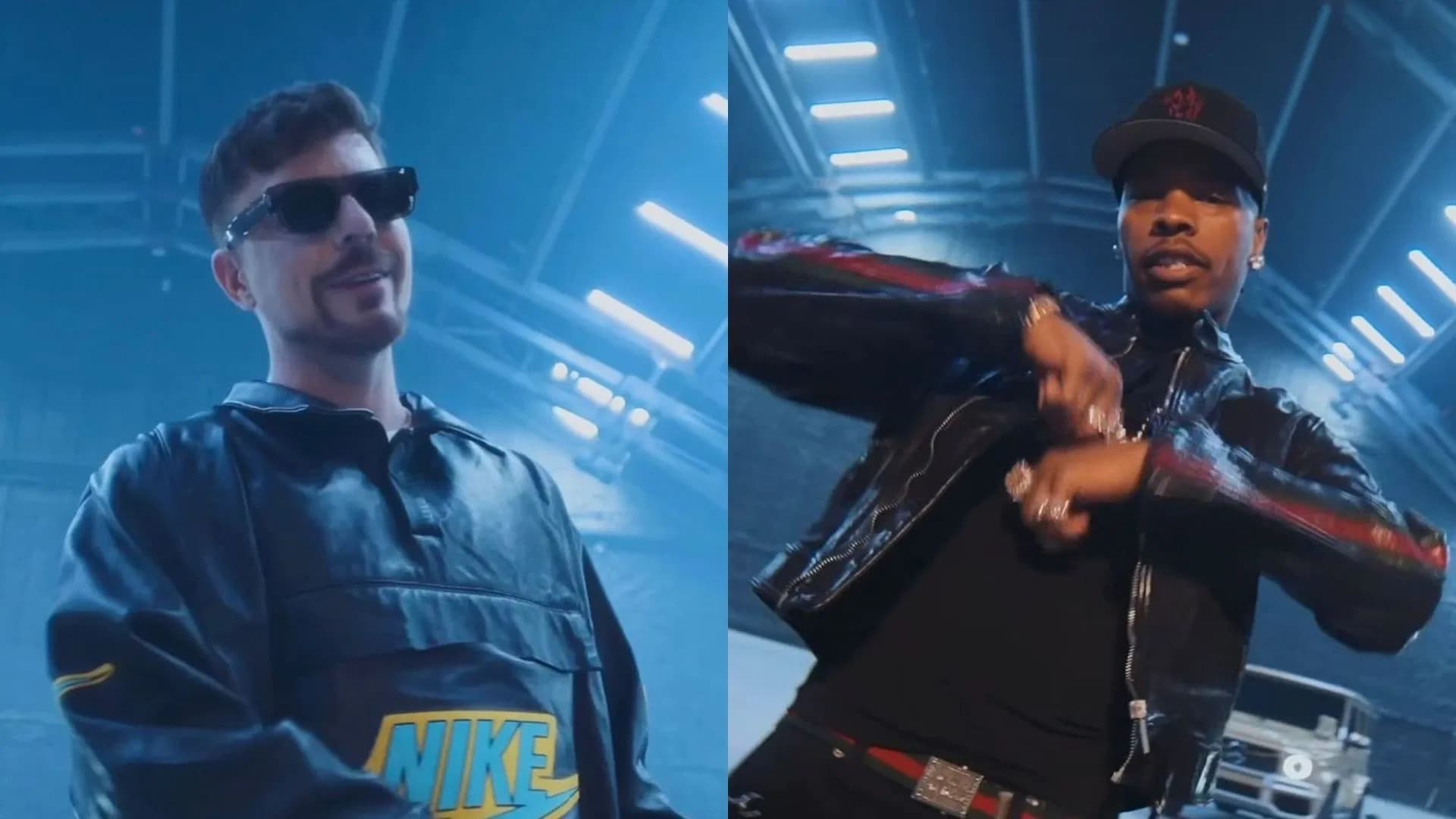 MrBeast och Lil Baby i musikvideon till Dead Fresh-remixen