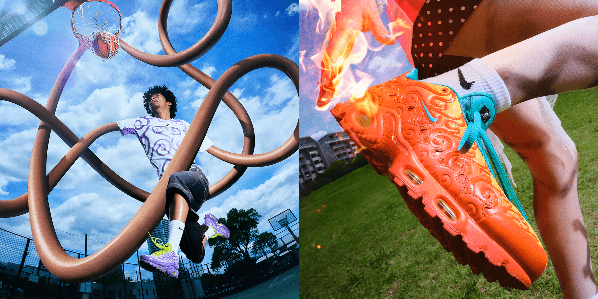 Nike Air Max Plus x One Piece sneakers inspirerade av Djävulsfrukter.