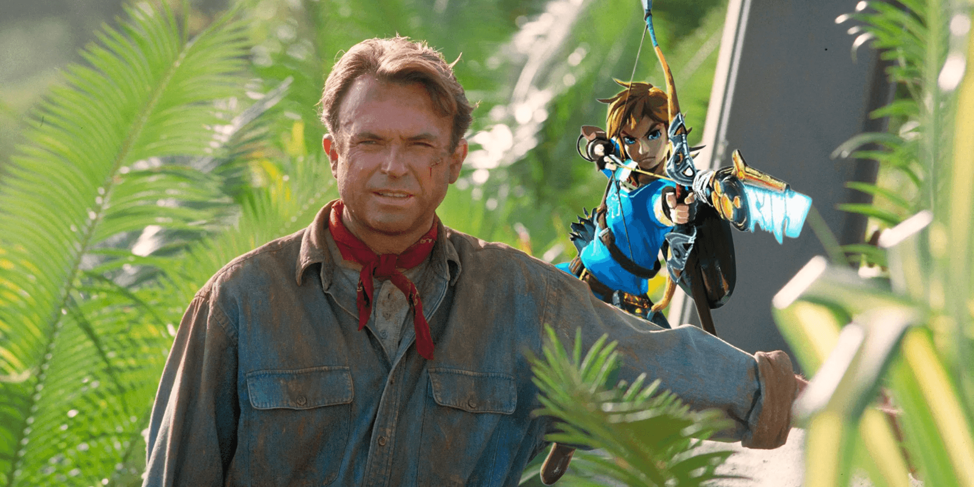 Sam Neill i Jurassic Park & Link från The Legend of Zelda