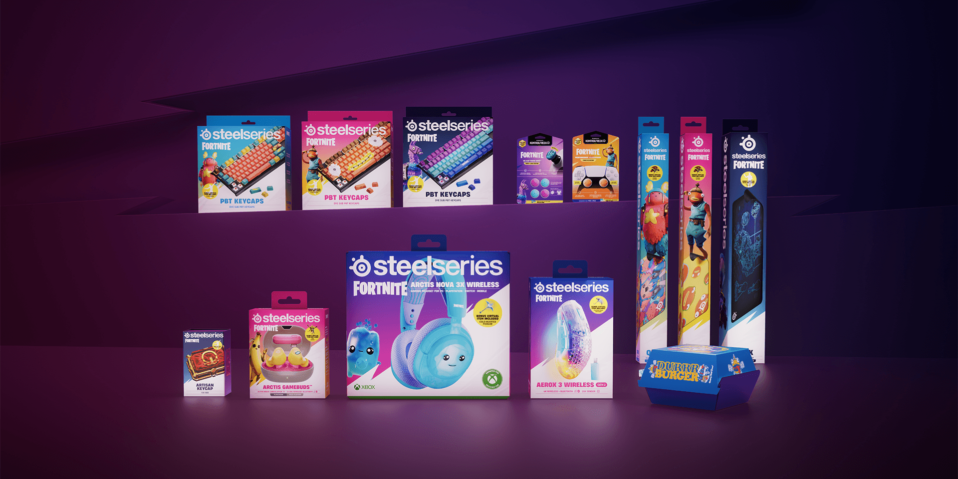 SteelSeries och KontrolFreek släpper Fortnite-kollektion.