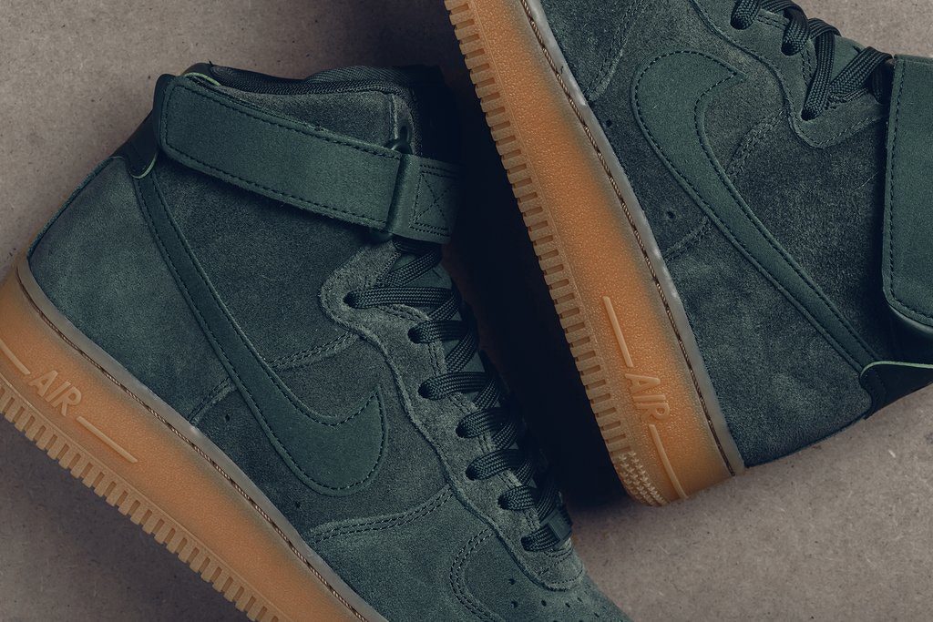 nike air force 1 green high