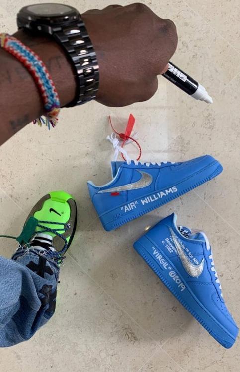 Louis Vuitton x Nike Air Force 1s by Virgil Abloh, Serena Williams  Off-Whites + More Hit the Auction Block For Christie's 'The Greats' Sale