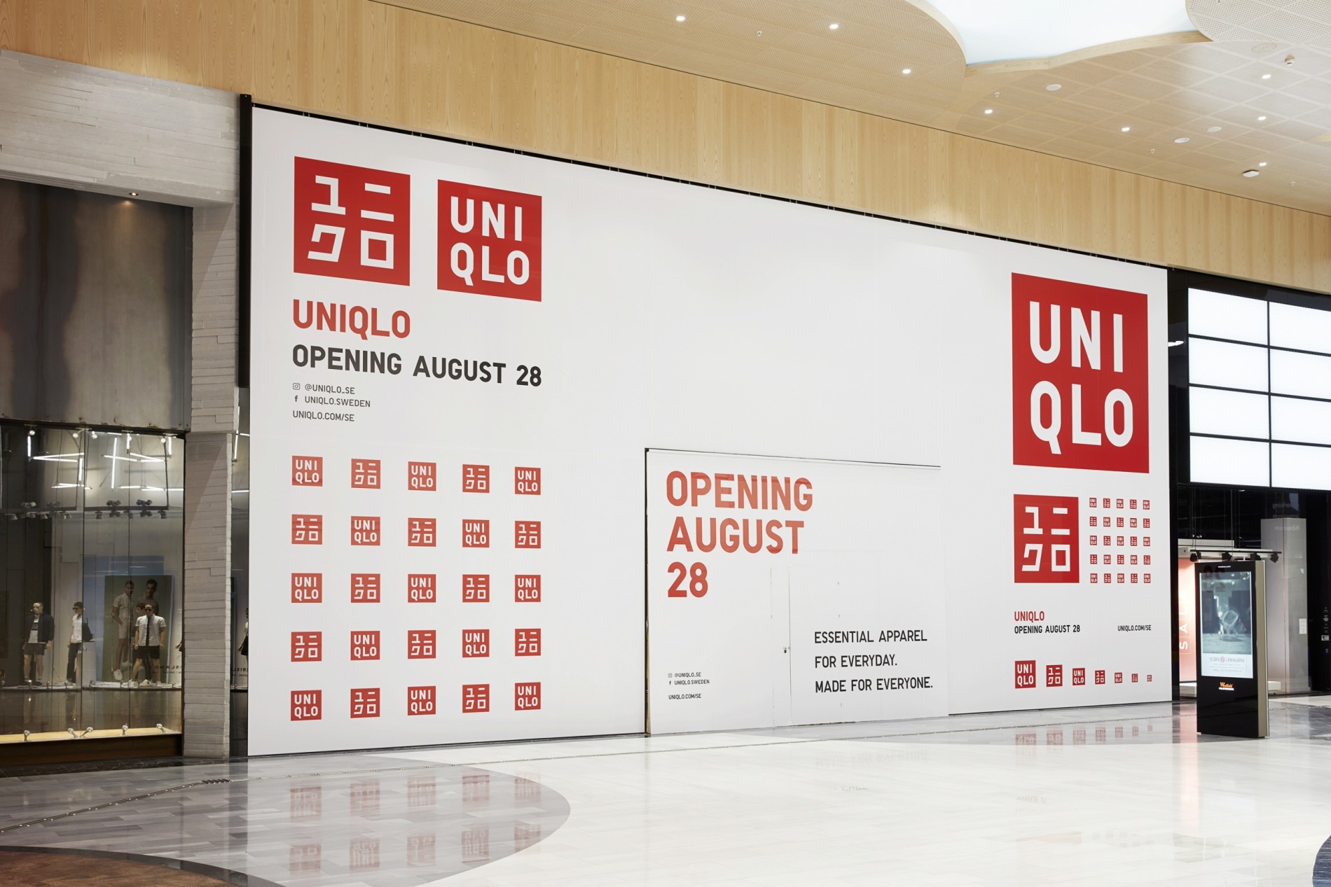UNIQLO Westfield Mall of Scandinavia har öppnat  bilder från butiken