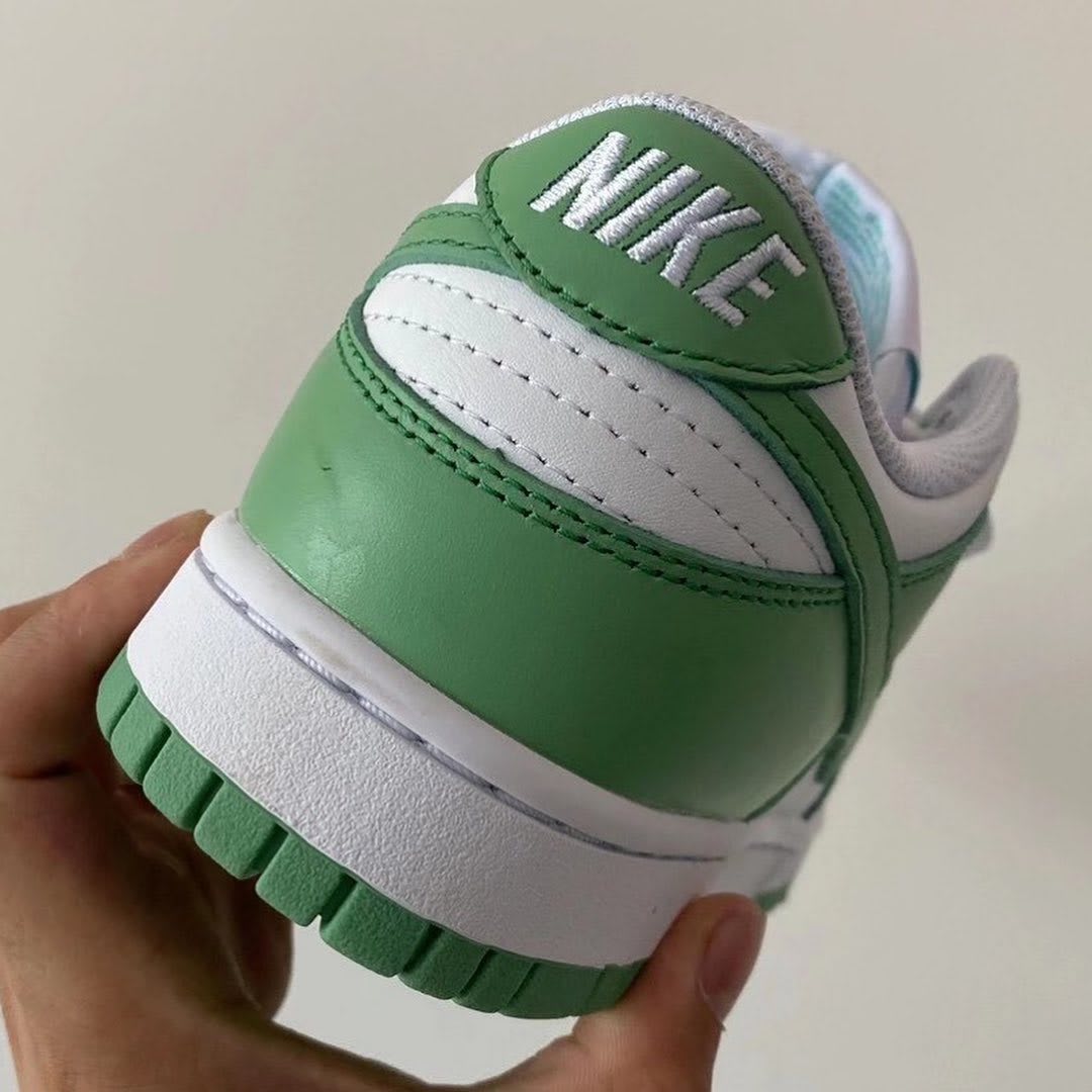 nike low dunks green glow