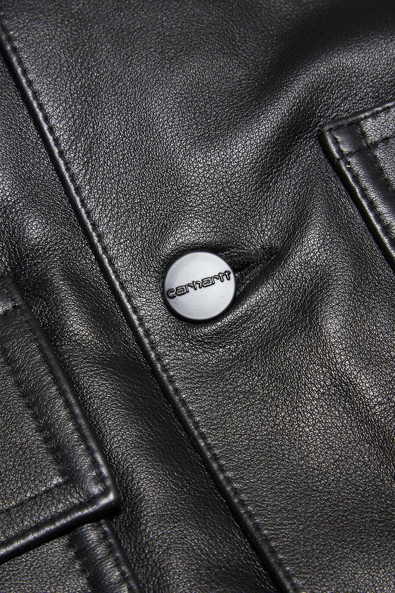 carhartt leather coat