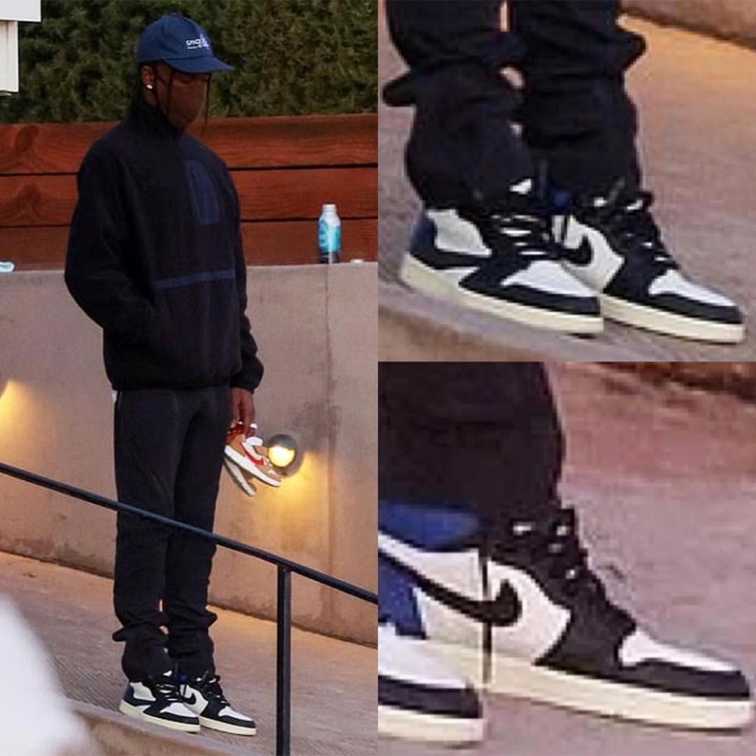 Travis Scott Fragment Design Ryktas Ga Samman Pa En Air Jordan 1 High Dopest