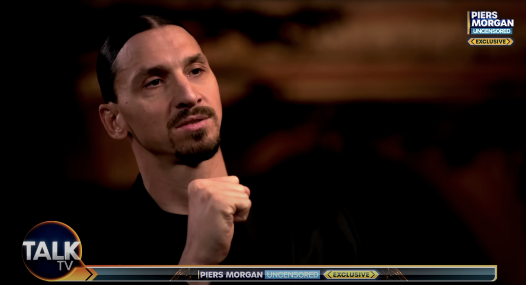 Zlatan Ibrahimovic till Piers "Den spelaren är bäst någonsin